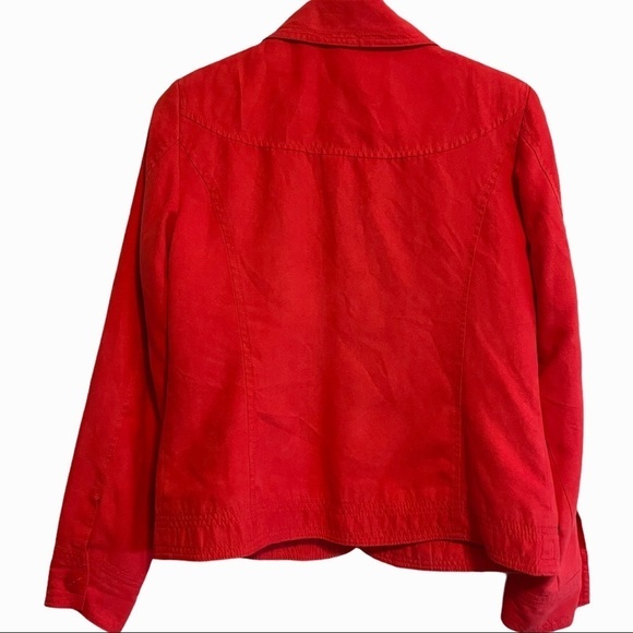 Northern Reflections bright red velvet feel jacket - Picture 6 of 9